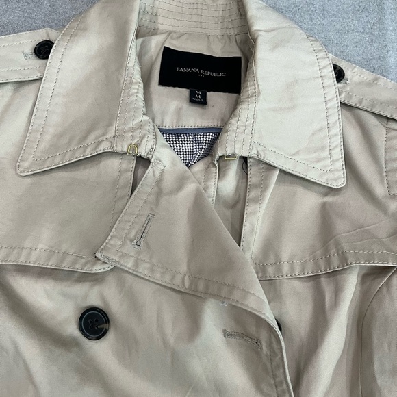[M]Banana Republic Classic Tan Double Breasted Trench Coat - Picture 4 of 11